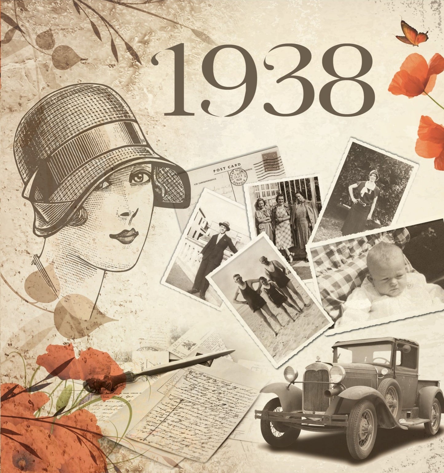 Carte Anniversaire et Evènement Année Naissance 1930-1939