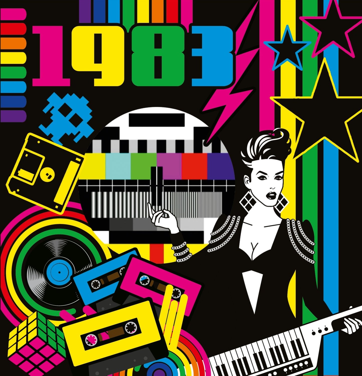 Cartes d'année de naissance de 1980 à 1989